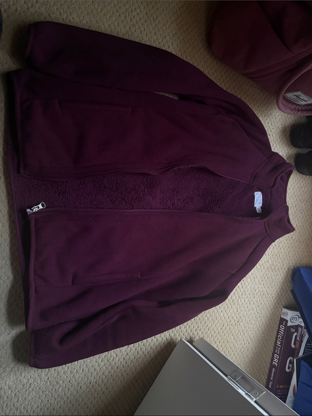 Time and Tru Women's Burgundy and Purple Jacket Small